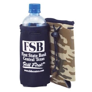 Bottle Chiller (r) - Scuba Insulator With Drawstring , Fits 16 - 20 Oz. Bottles