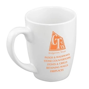 Challenger - White Ironstone 11 Oz. Mug With Unique Shape. 2-day Quickship