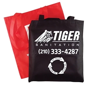 Convention - Non Woven Tote With 28" Handles, 15" X 16". 5-day Quickship