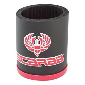 Chiller (r) - Foam Beverage Insulator Holder, Ribbed Interior With Coaster