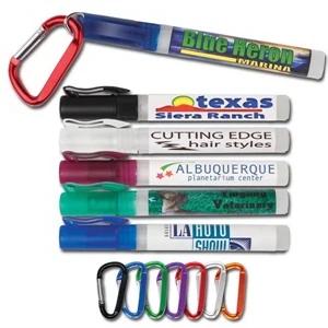 Clip Cap Antimicrobial 66.5% Alcohol Hand Sanitizing Sprayer With Carabiner