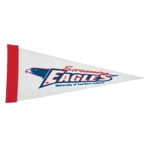 5" x 12" White Felt Pennant