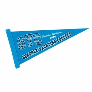 Colored Felt 8" x 18" Pennant with Strip