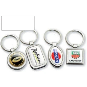 Platinum Series - Rectangle - Stock Shape Key Chain With Attractive Design