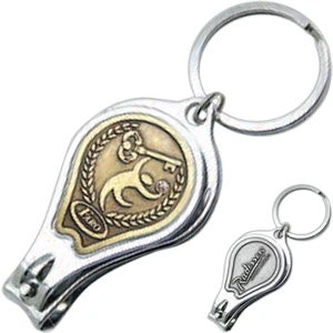 Platinum Series - Key Chain With Nail Clipper, Bottle Opener, And Nail File