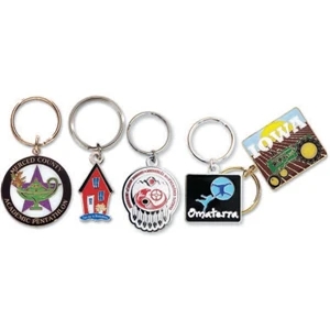 2" - Imported Iron Soft Enamel Key Chain With 32 Mm Split Ring, 2mm Thickness