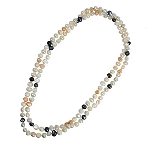 Bret Roberts (tm) - Genuine 47" Baroque Pearl Necklace With High Luster