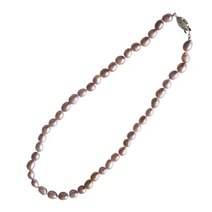 Bret Roberts (tm) - Pink Champagne Freashwater Pearl Necklace With High Luster Pearls