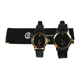 Bret Roberts (tm) - Men's Watch - Genuine Diamond Watch, Leather Band, Quartz Accuracy, China Movement