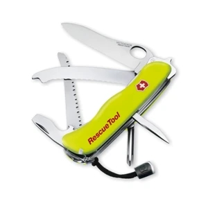 Rescuetool - Black - Multi-tool With Large-locking Blade, Philips Screw Driver And Windows Breaker