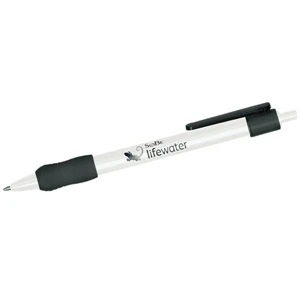 Retrak - Slim White Body With Metallic Plunger And Tip And Colored Clip And Rubber Gripper