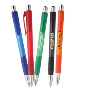 Entity - Plunger-action Retractable Ballpoint Pen With Plastic No Slip Comfort Grip