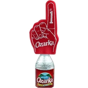 Foam #1 Hand With Bottom Slit. Can Be Worn On Your Finger Or Used As A Bottle Topper