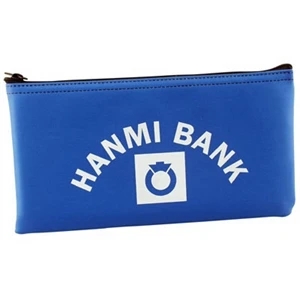 Standard Black Chain Stitched Nyloglo Deposit Bag/organizer With Bottom Seam