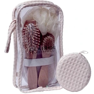 Bath Set Contains Loofa Bath Pad, Body Brush, Hair Brush, Net Sponge & Bath Pad