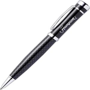Larkspur - Black - Ballpoint Pen With Twist Action Mechanism And Carbon Fiber Barrel