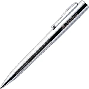 Newport - Gunmetal Ballpoint Pen With Twist Action Mechanism And Brass Barrel