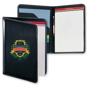 Classic Scenesetter - Stylish Denier Polyester Canvas Pad Folio With A Matching Interior Flap Pocket
