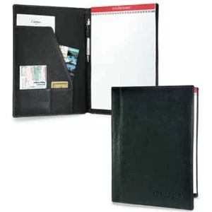 Signature - Cowhide Leather Padfolio With Reinforced Composition. Non Zippered