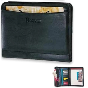 Elite Pro Designer - Zippered Portfolio With Curved Edge Exterior Storage Pocket