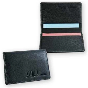 Business Card Holder - Full Grain Leather Business Card Holder Case, Holds Up To 30 Business Cards