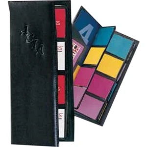 Pro Business - Pu Leather 4-row Business Card Holder Case. Holds Up To 96 Cards
