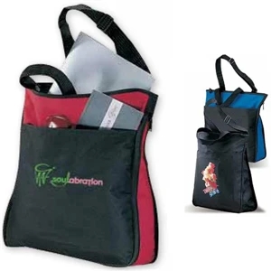 Zipit - Black - Polyester Canvas Tote Bag With A Zippered Gusset That Expands The Bag