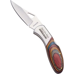 Tool Zone (tm) - Wood Handle Knife With All Stainless Steel Blade Construction