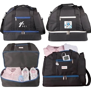 Distinct - Sports Duffel Bag With Roomy Top Compartment, 600 Denier Polyester