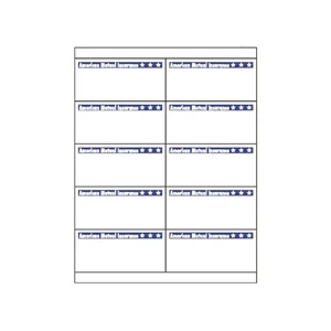 Standard Laser Material With Permanent Adhesive - Sheet Of Custom, Flexo Printed Laser Labels