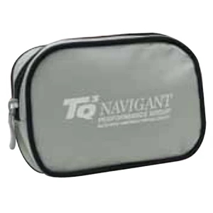 Opportune - Quality Nylon Compact Amenity Bag With Zipper Closure, Blank, Closeout