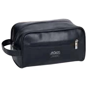 Comprehensive - Large Synthetic Leather Bag, Front Zip Pocket And Handle, Blank, Closeout