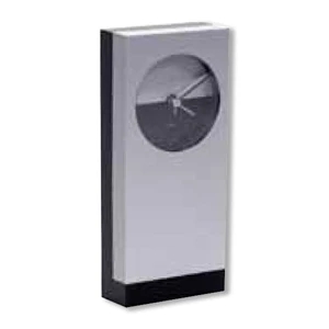 Abstract Table Quartz Clock With Large Imprint Area For Maximum Exposure, Closeout