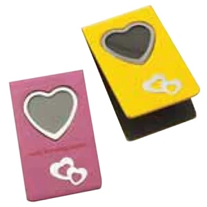Magnetic Bookmark Holds Single Photo In Heart Shape Frame, Blank, Closeout