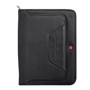 Wenger (r) - Deluxe Ballistic Zippered Closure Padfolio With Included 8.5" X 11" Writing Pad