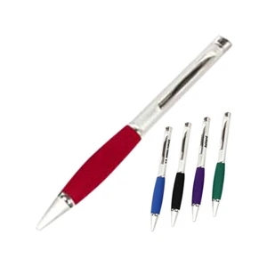Ergo-grip - Ballpoint Pen With Pearlescent Finish And Oversized Rubberized Barrel