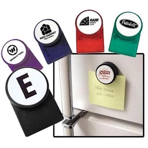 Magnetic Memo Clip With White Push Button, Holds Up To 25 Sheets Of Paper