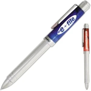 Three-in-one Pen Pilot With Translucent Trim Features A Stylus, Pen And Pencil