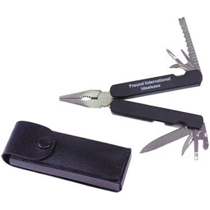 Fifteen Function Stainless Steel Multi-tool With Pliers, Screwdrivers, And More