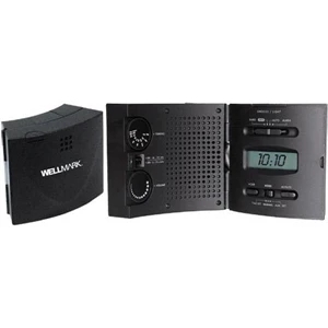 Wave - Am/fm Travel Alarm Clock Radio With Wave Shape Case And Large Lcd Display