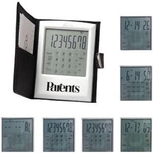 World Class - Touch Screen Calculator With Case, Shows World Time In 16 Cities