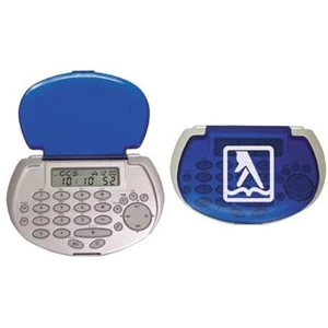 Silver Pocket 2k Databank Calculator With Fold Over Cover, Password Protected