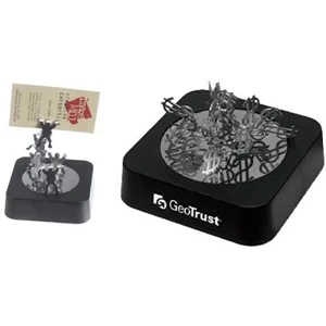 Magnetic Building Set With Men Or Dollar Sign Shape Stacking Pieces, Plastic Base