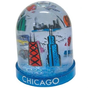 Large Tower Two-level Water Ball With Clear Acrylic Panel In Center Of Dome