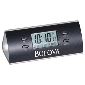 Executive Flashlight Desk Alarm Clock With Easy To Read Time, And Day/date