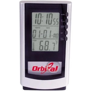 Magnifying Pendulum Clock With Thermometer And Large Lcd Digital Screen