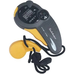 Sport Timer Stopwatch With Built In Compass And Whistle On Nylon Lanyard