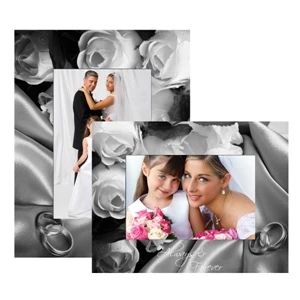 Paper Easel Frame, Holds Either A 4" X 6" Or 5" X 7" Photo (wedding Paper)