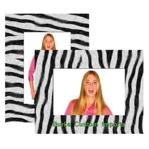 Paper Easel Frame, Holds Either A 4" X 6" Or 5" X 7" Photo (zebra Paper)