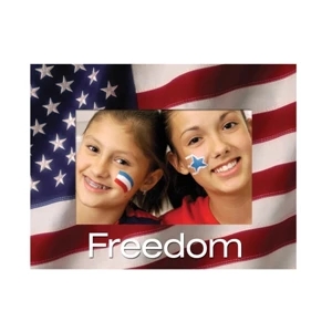 Paper Easel Frame, Holds Either A 4" X 6" Or 5" X 7" Photo (american Flag Paper)